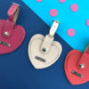 Brit-Stitch Heart Luggage Tag