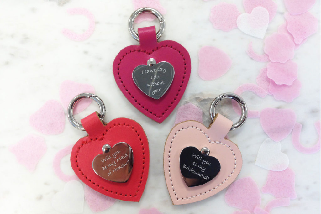  Ask that all important question with a super cute personalised bag charm!