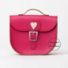 With Love Half Pint Small Satchel Bag Jazzy Pink & Chintz Rose