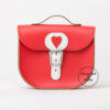 With Love Half Pint Small Satchel Bag Poppy Red & White