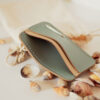 Leather Card Holder Wallet Stormy Sea