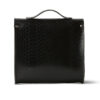 Brit-Luxe Shoulder Bag Croc Black